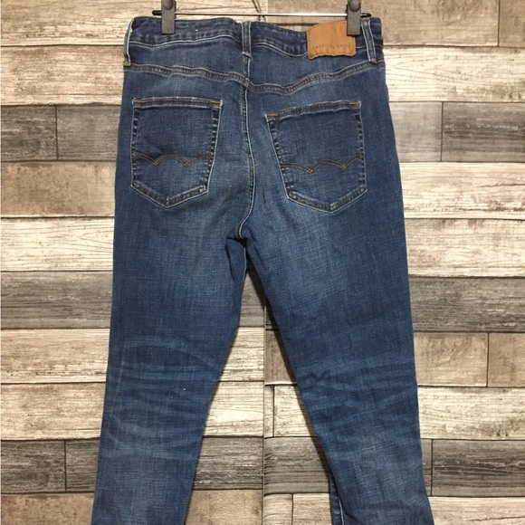 American Eagle Original Taper Jeans Men’s 30x32 Blue Distressed Next Level Flex - Picture 7 of 10